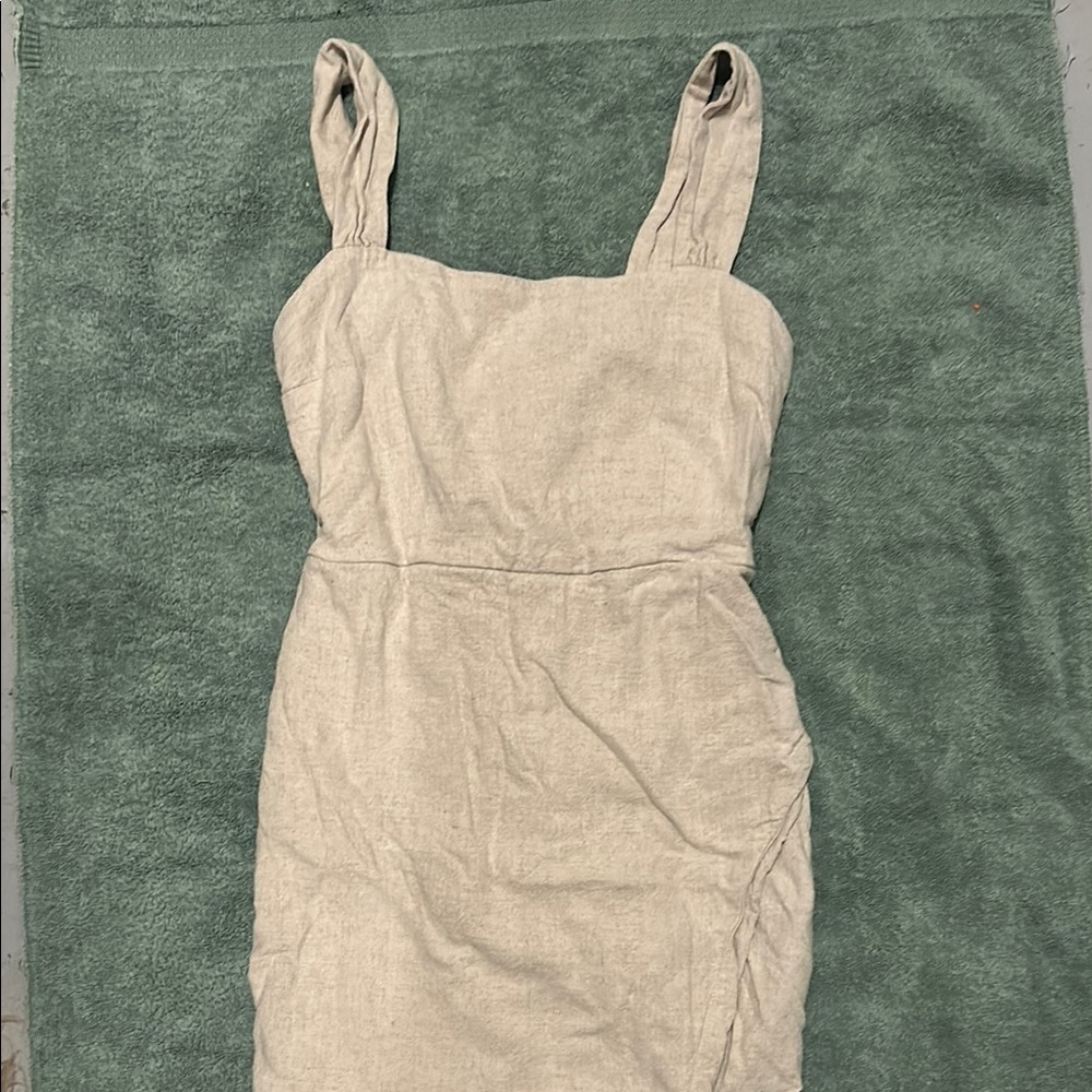 Abercrombie Linen Blend Midi Dress